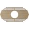 Ekena Millwork Chrysler Wood Fretwork Pierced Ceiling Medallion, Hickory, 18"W x 9"H x 4 3/4"ID x 1/4"T CMWP18X09X0250CSHI - alternate 2